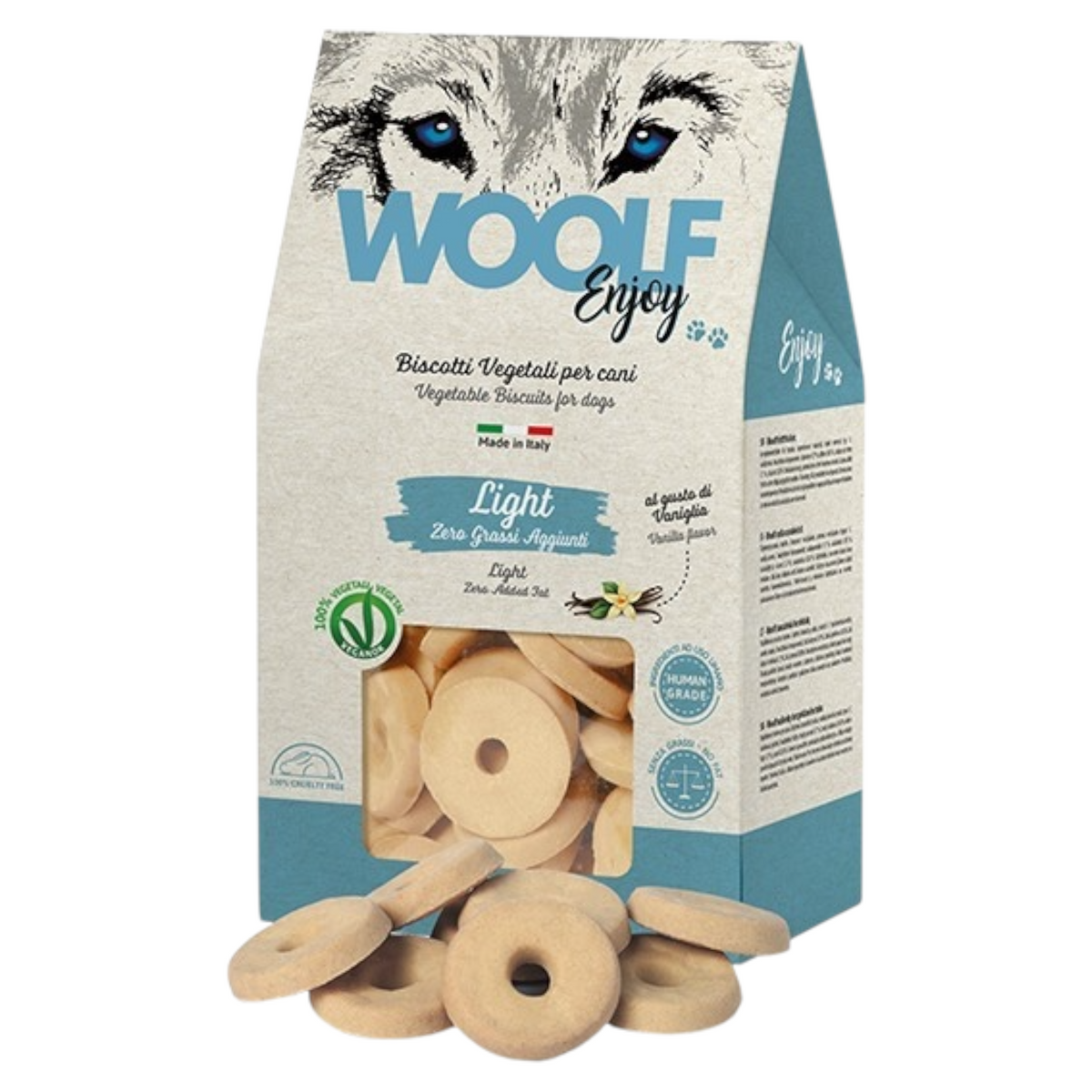 WOOLF Biscotti Vegetali Light alla Vaniglia 400gr