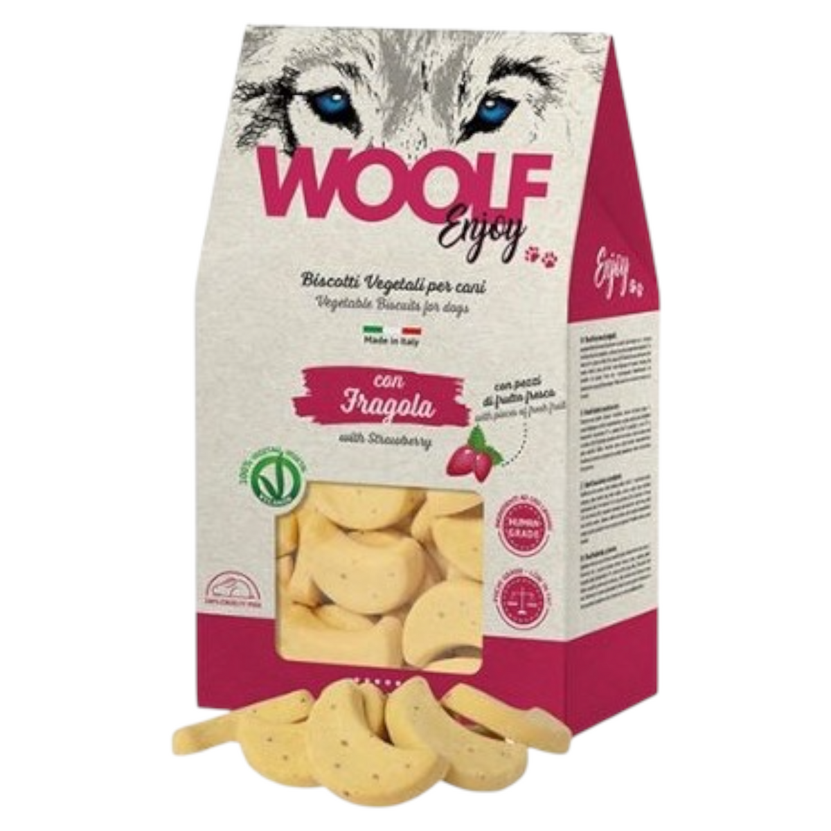 WOOLF Biscotti Vegetali alla Fragola 400gr