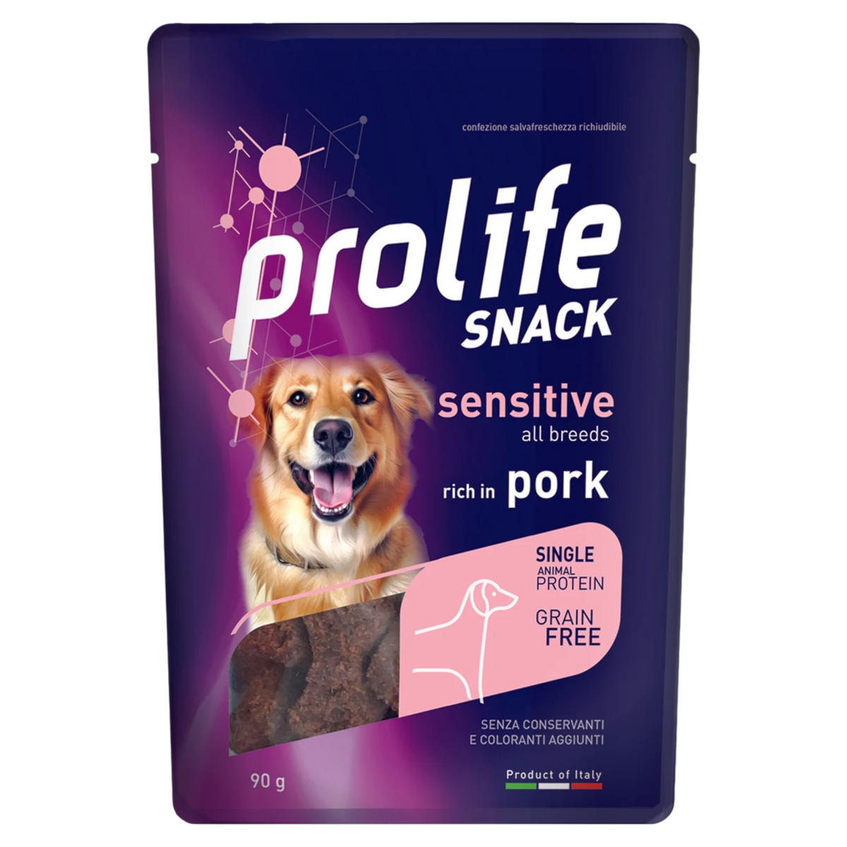 PROLIFE Cane Snack Sensitive Grain Free Pork 90gr