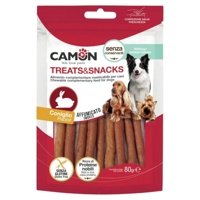 CAMON Snack Cane Stick Affumicati con Coniglio 80gr