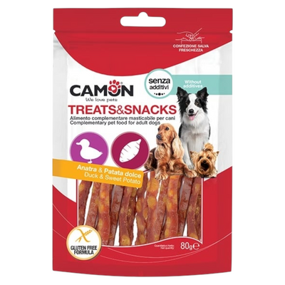 CAMON Snack Cane Stick con Anatra e Patata Dolce 80Ggr