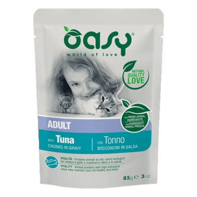 OASY Cat Adult Bocconcini in Salsa al Tonno 85gr