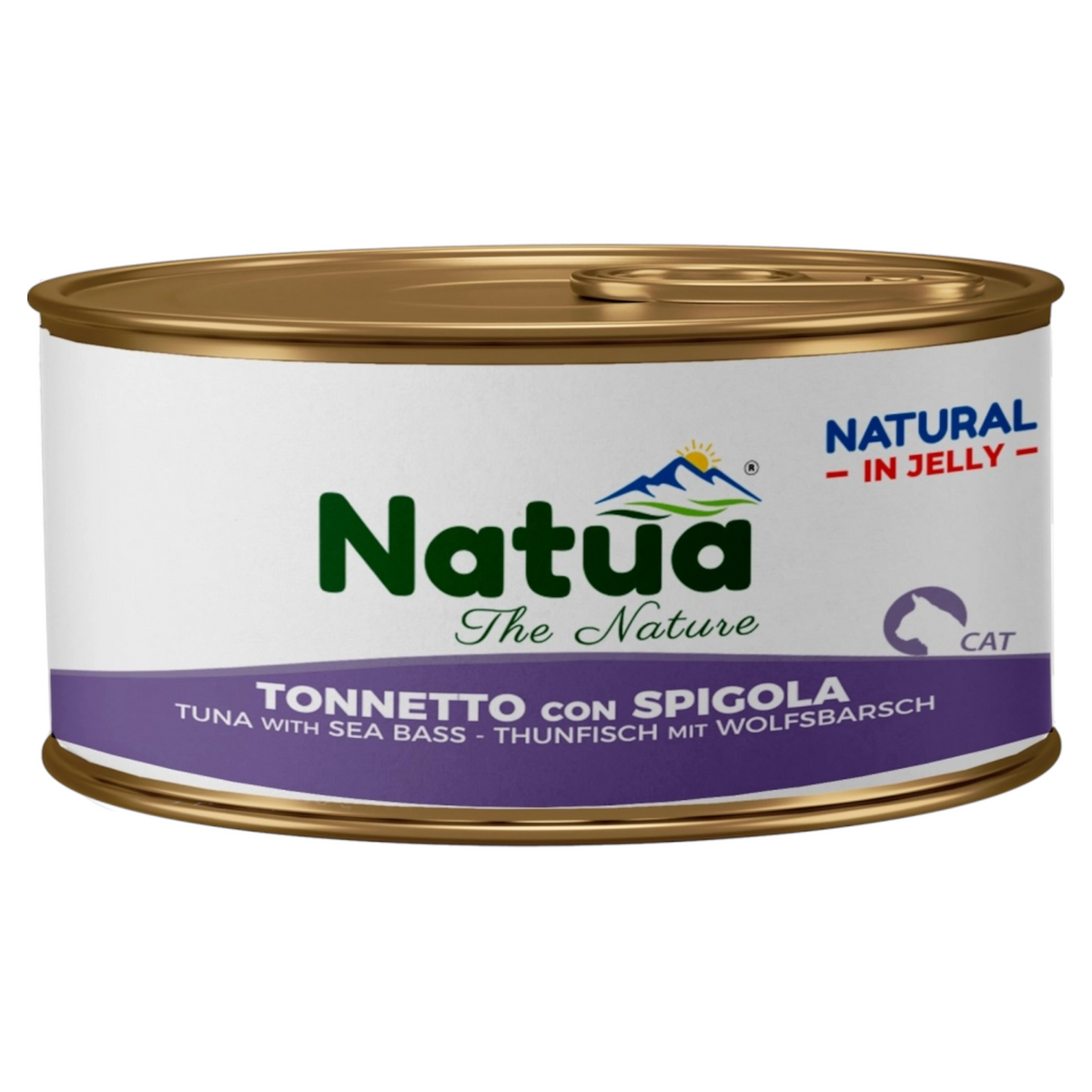 NATUA Cat Jelly Natural Tonno con Spigola 85Gr