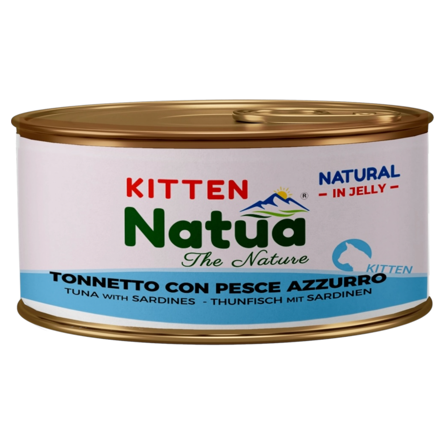 NATUA Kitten Jelly Natural Tonno con Pesce Azzurro 85Gr