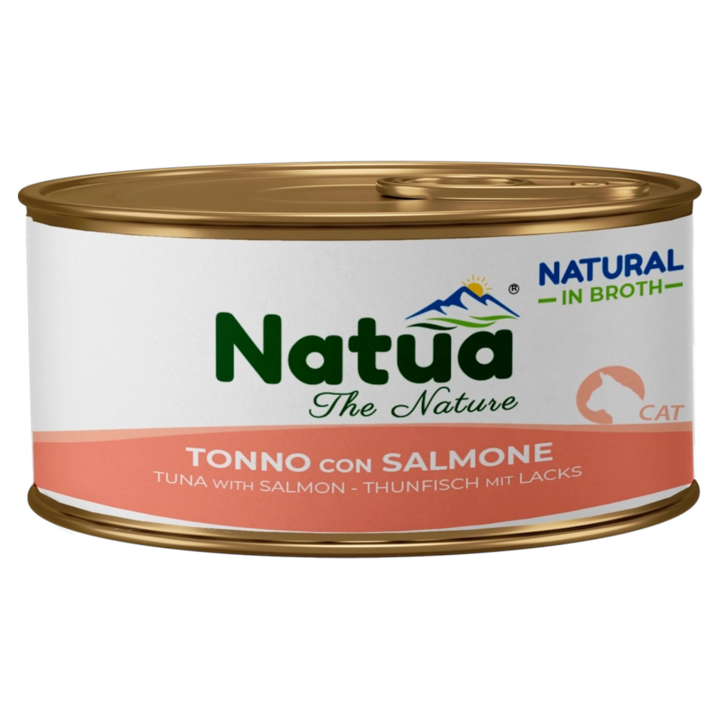 NATUA Cat Broth Natural Tonno con Salmone 85Gr