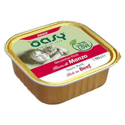 OASY Gatto Adult Patè di Manzo 100Gr