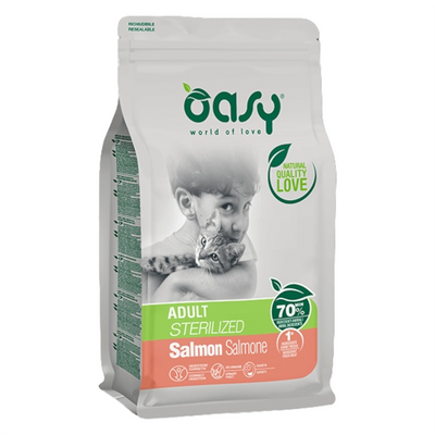 OASY Gatto Sterilised Salmone 1,5Kg
