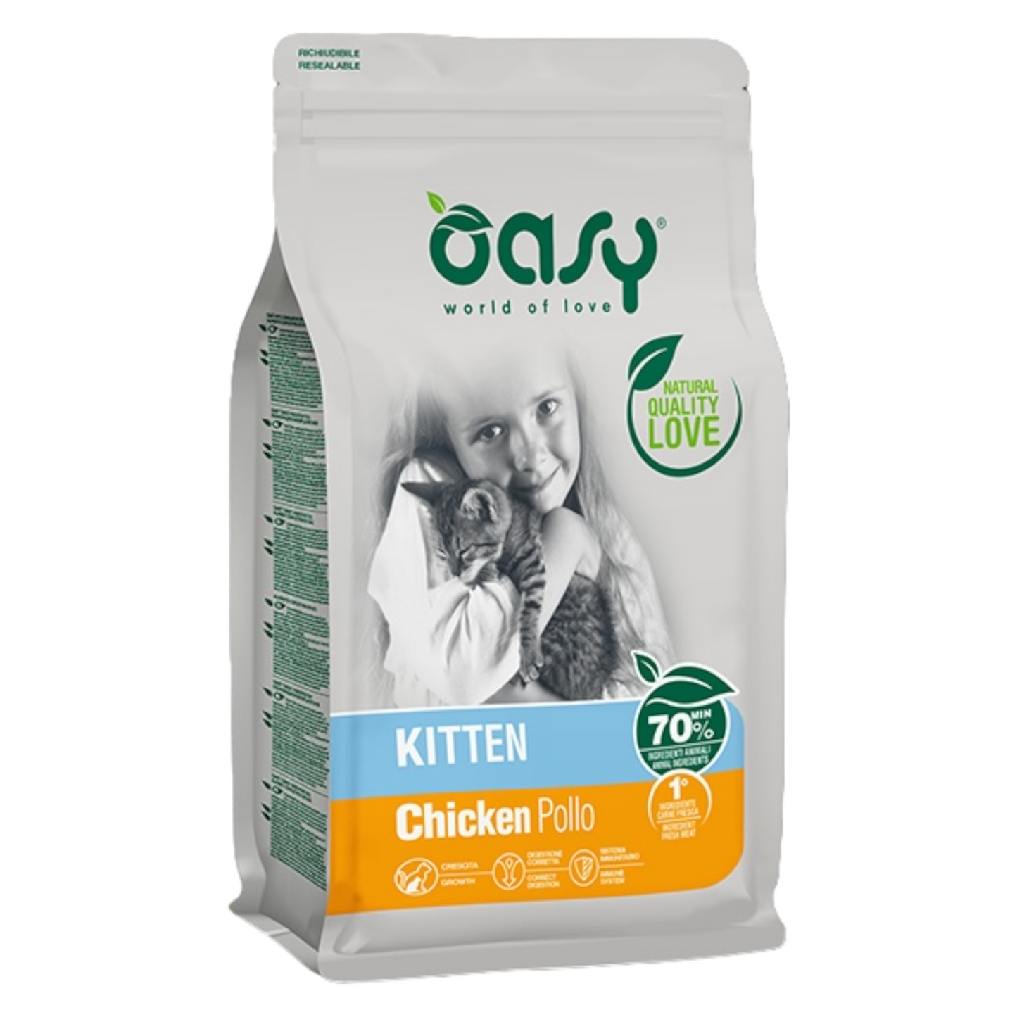 OASY Cat Kitten Pollo 1,5Kg