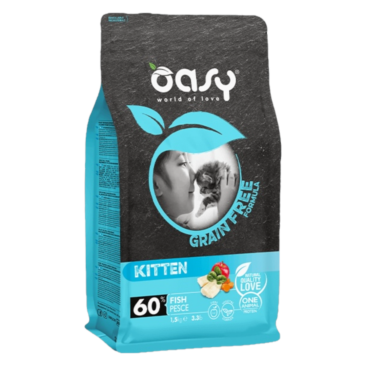 OASY Cat Kitten Grain Free Pesce 1,5Kg