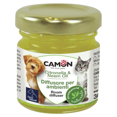 CAMON Diffusore Ambienti con Citronella e Olio di Neem 30ml