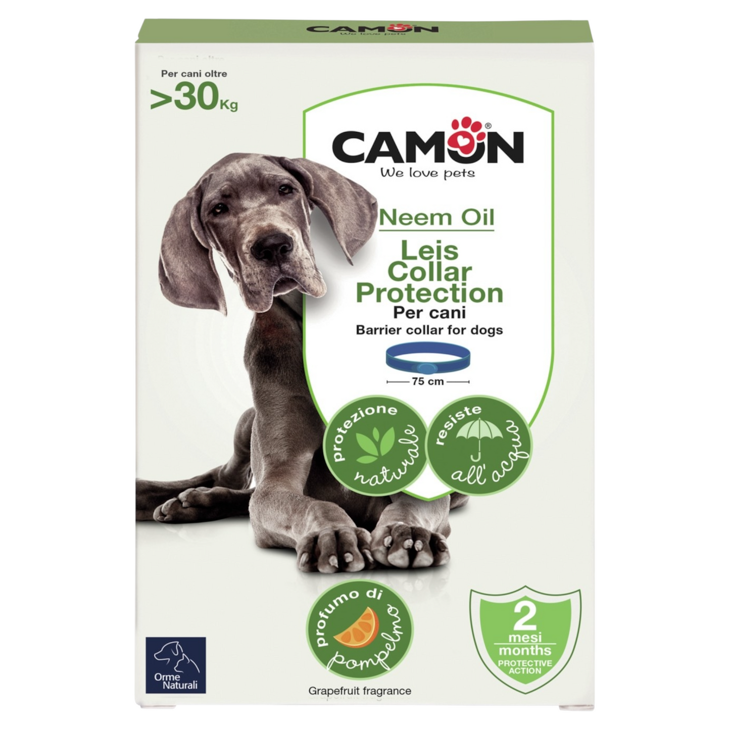 CAMON Collare Barriera all'Olio di Neem +30Kg