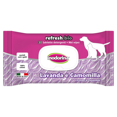 INODORINA Salviette Bio Lavanda e Camomilla 30pz