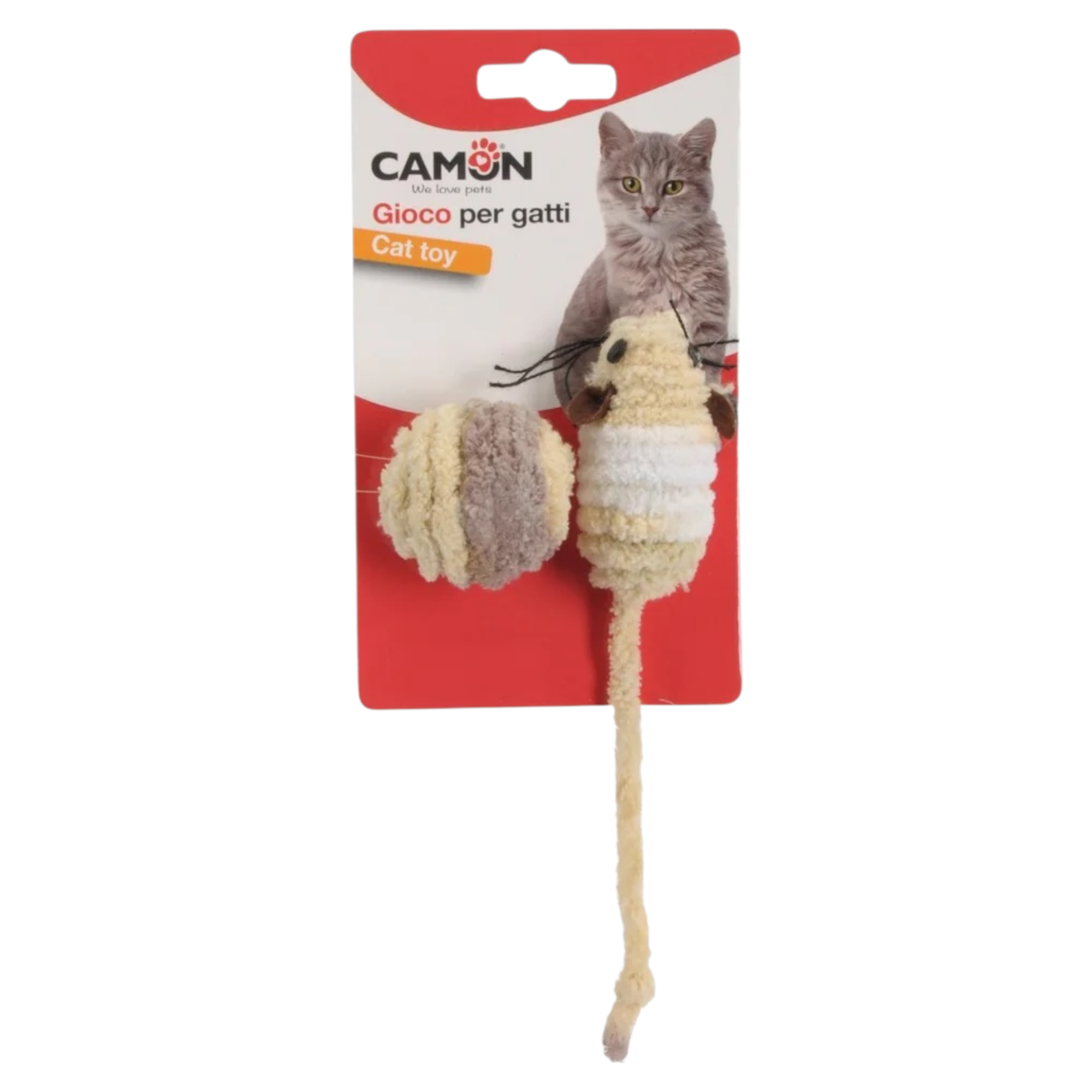 CAMON Gioco Gatto Topo con Pallina