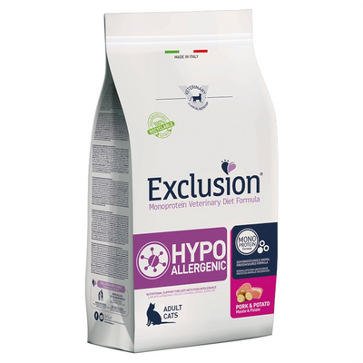 EXCLUSION Gatto Hypoallergenic Maiale e Patate 1,5Kg