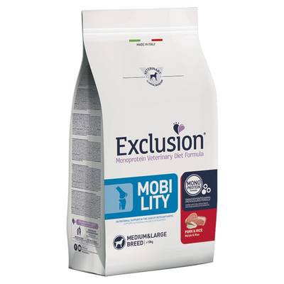 EXCLUSION Cane Mobility Medium&Large Maiale e Riso 2Kg