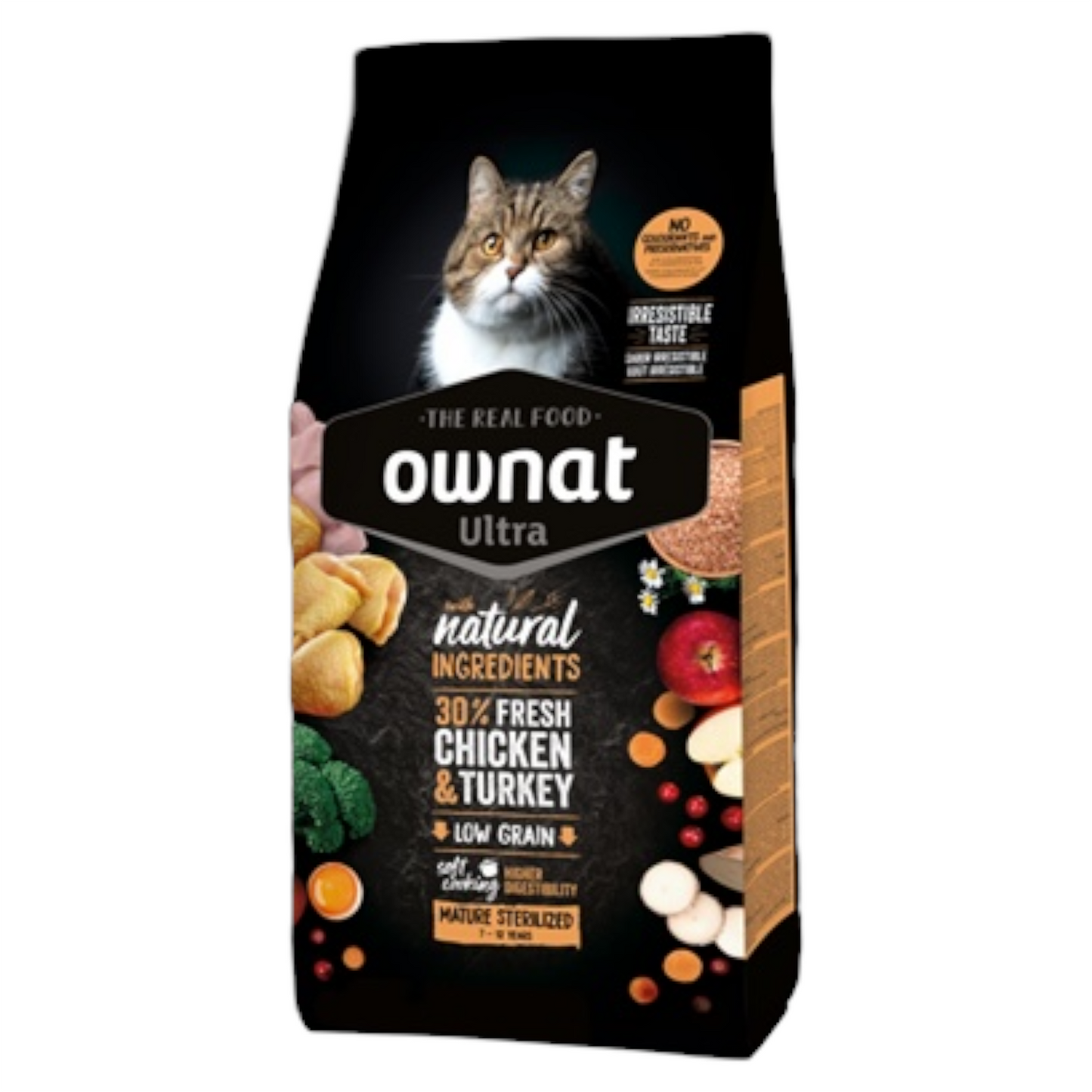 OWNAT Gatto Ultra Mature Sterilised Pollo da 7 a 12 anni 1,5Kg