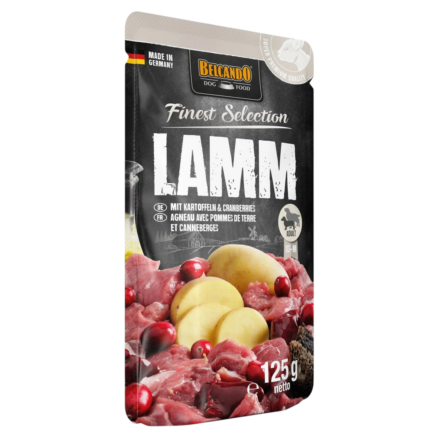 BELCANDO Cane Agnello con Patate e Mirtilli 125gr