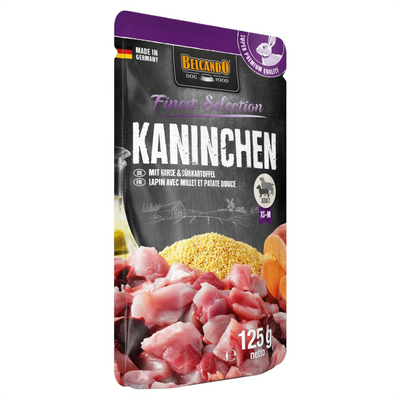 BELCANDO Cane Coniglio con miglio e patate dolci 125gr