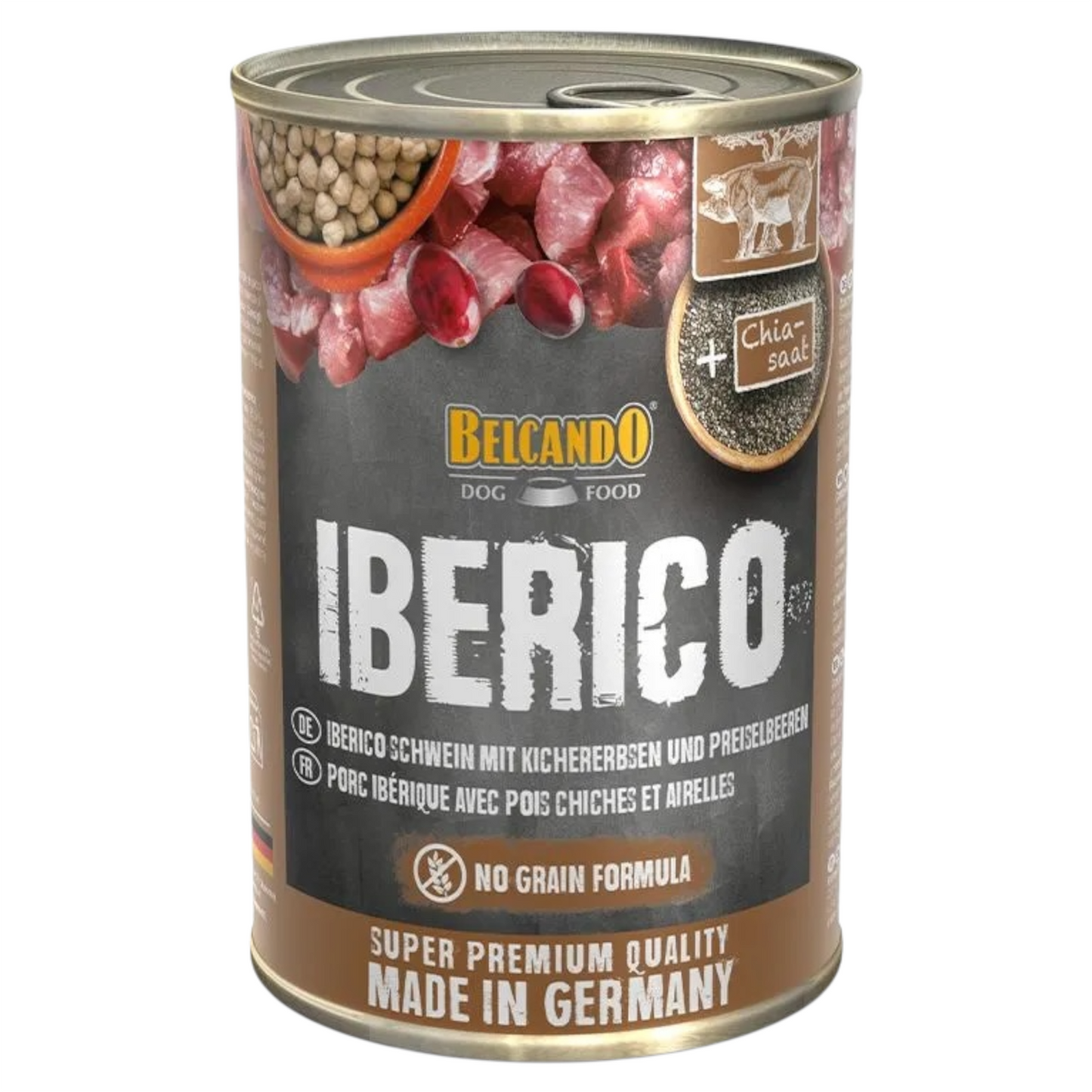 BELCANDO Cane Maiale Iberico con Ceci e Mirtilli Rossi 400gr