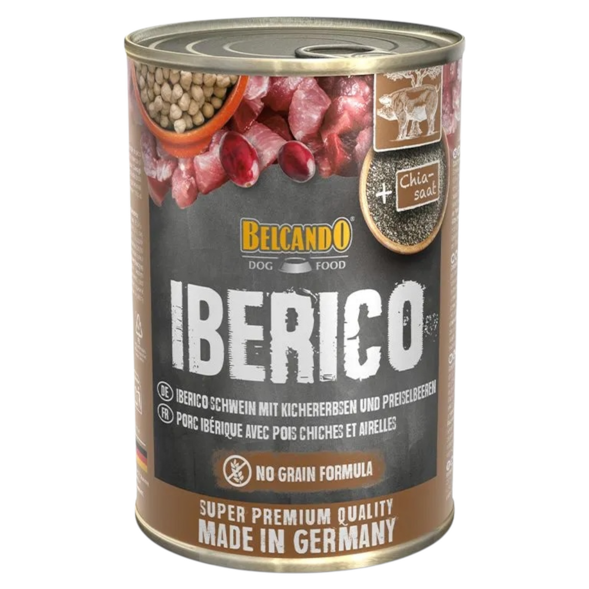 BELCANDO Cane Maiale Iberico con Ceci e Mirtilli Rossi 400gr