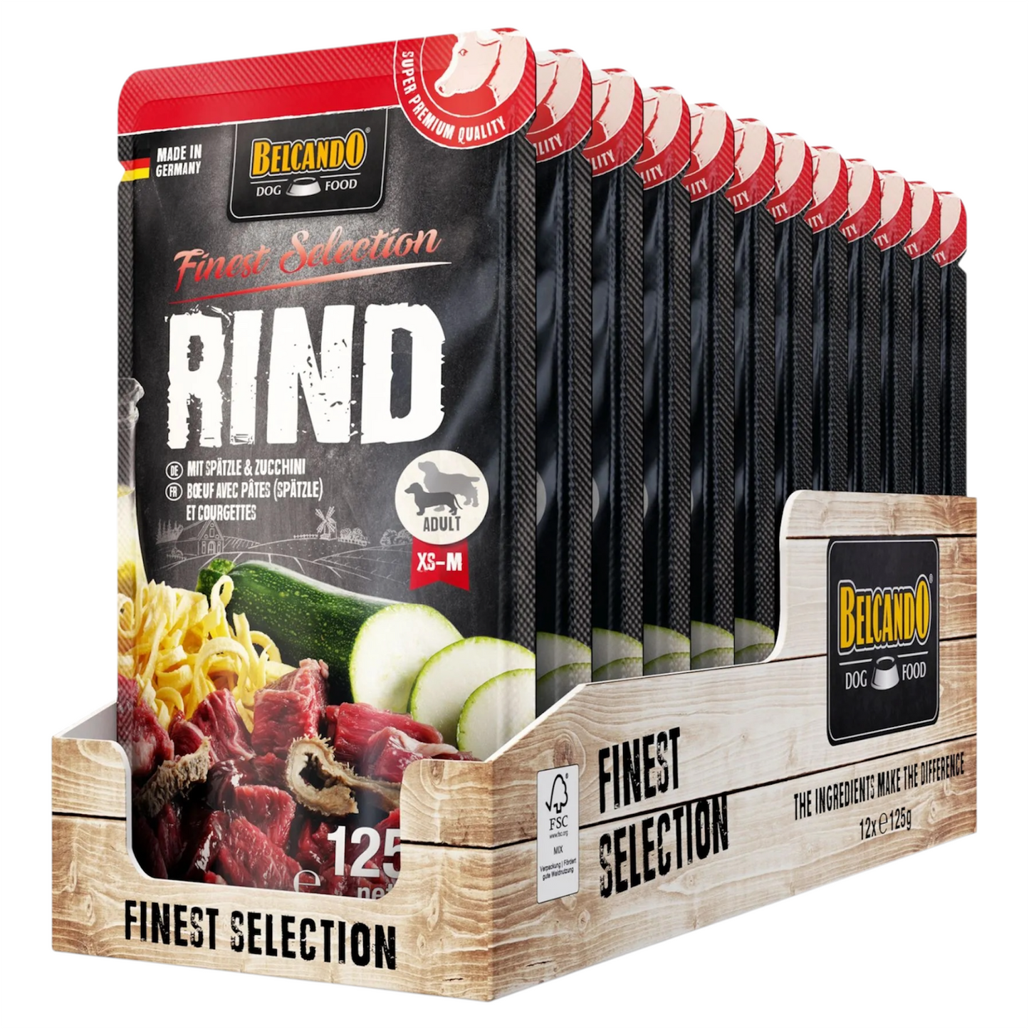 BELCANDO Cane Adult Manzo 125gr (Pack 12pz)