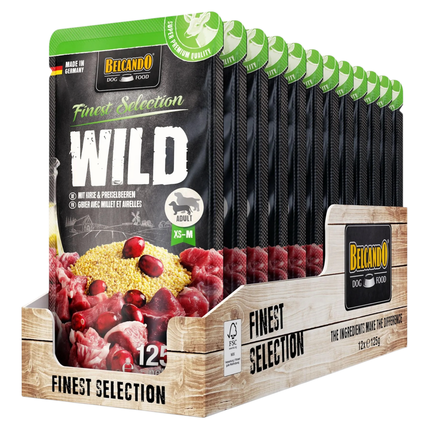 BELCANDO Cane Adult Selvaggina 125gr (Pack 12pz)