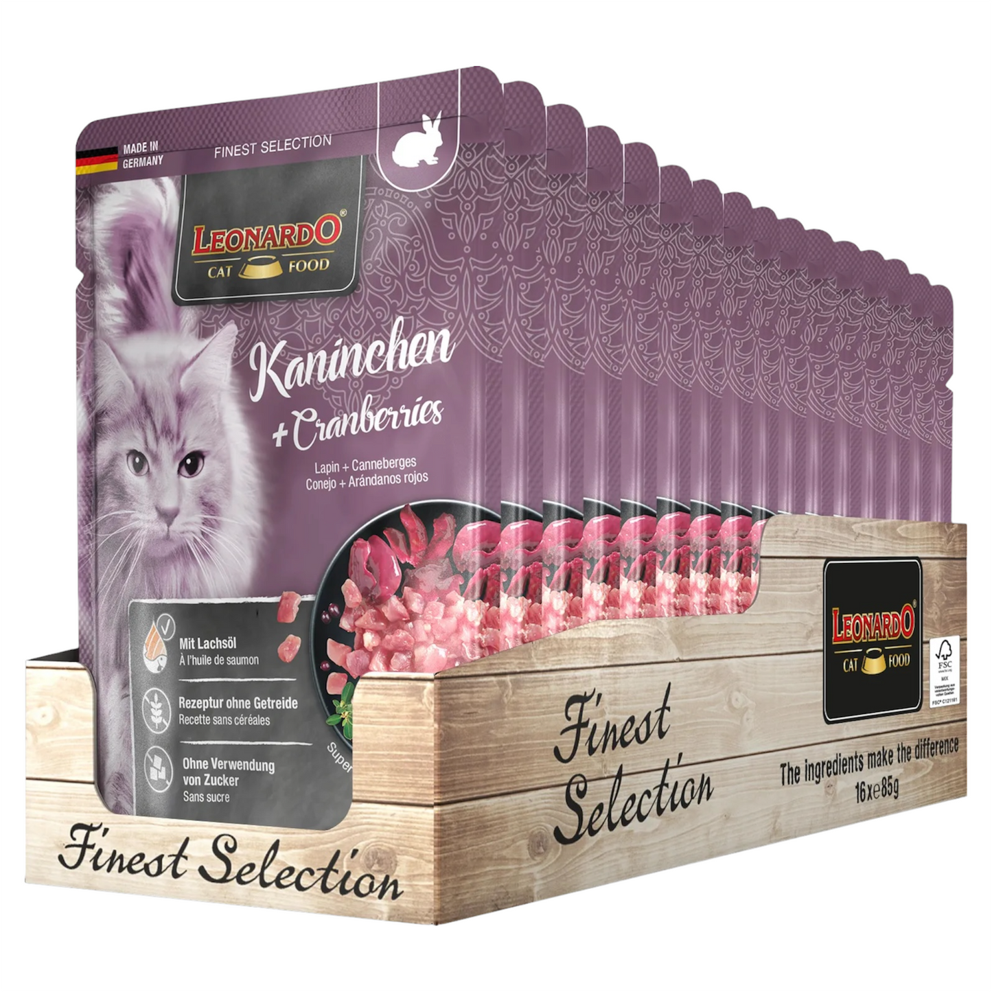 LEONARDO Kaninchen Coniglio 85gr (Pack 16pz)