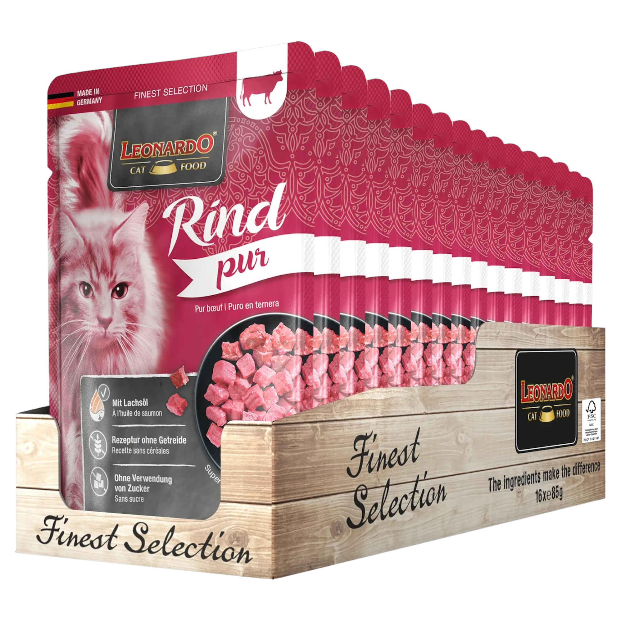 LEONARDO Rind Manzo 85gr (Pack 16pz)
