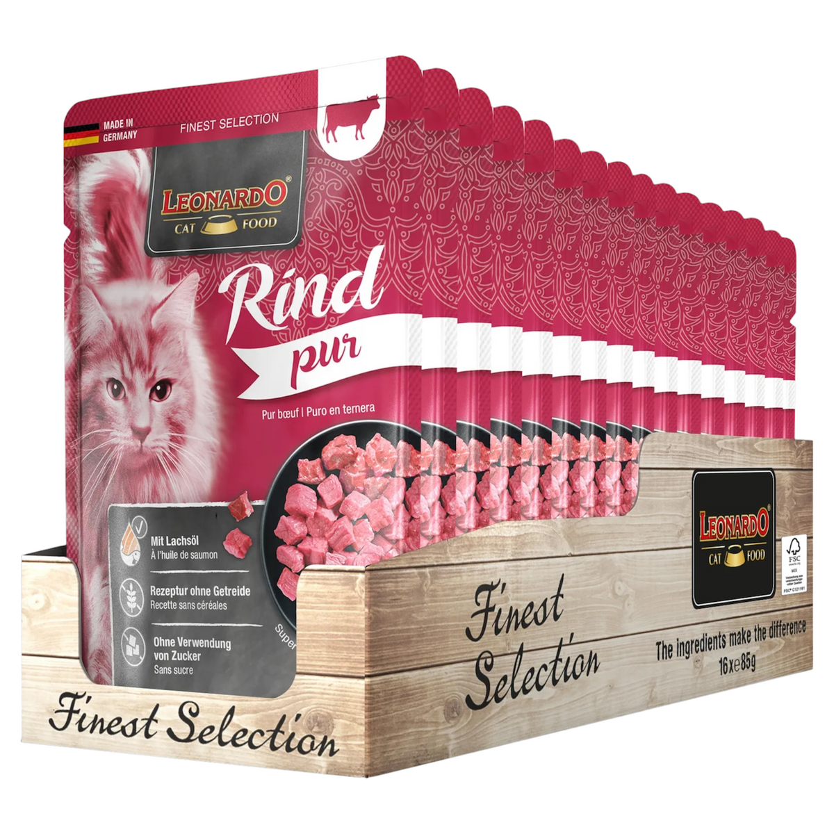 LEONARDO Rind Manzo 85gr (Pack 16pz)