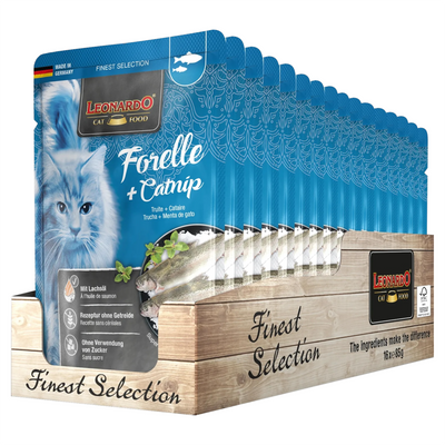 LEONARDO Forelle Trota con Erba Gatta 85gr (Pack 16pz)