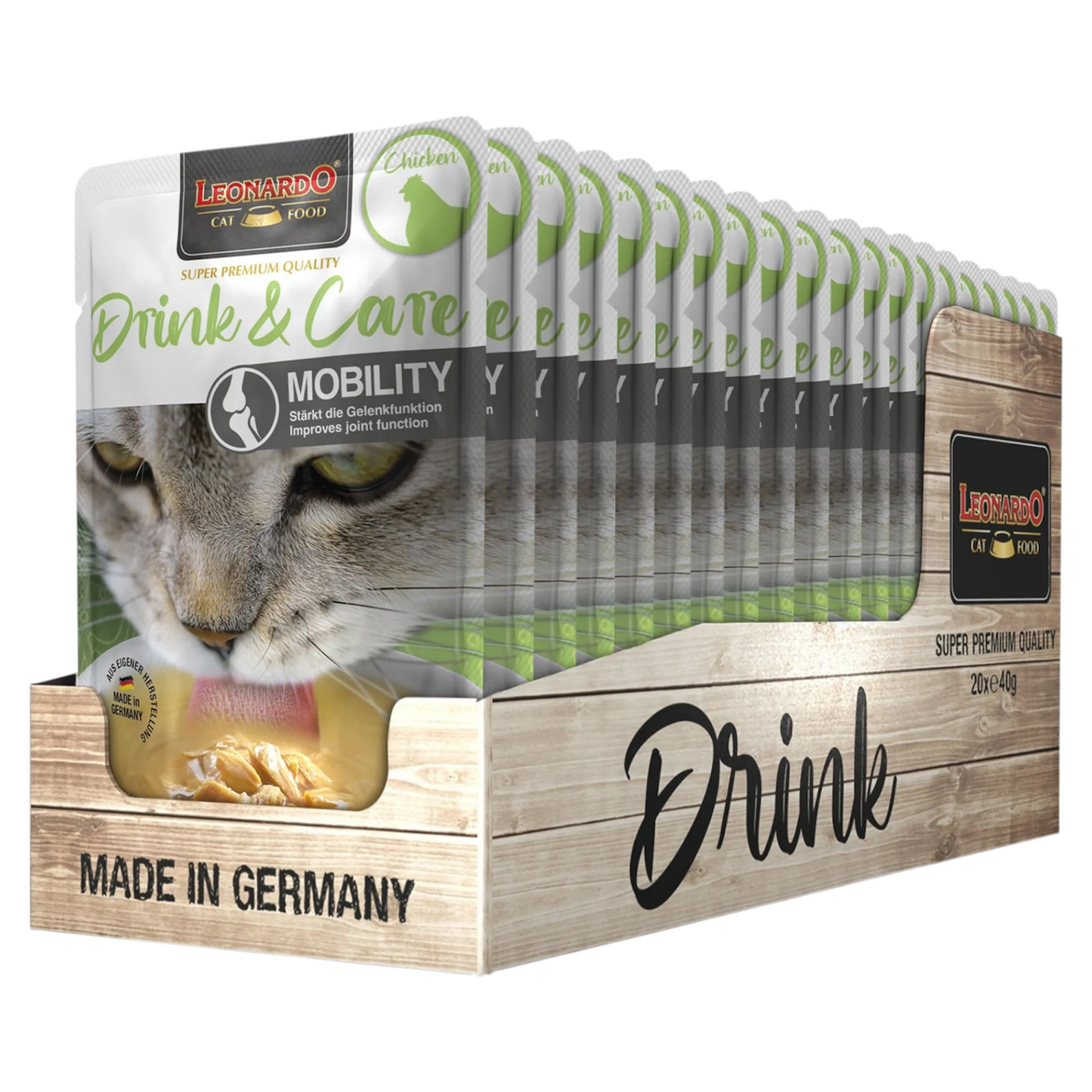 LEONARDO Drink Mobility Care Pollo 40gr (Pack 20pz)