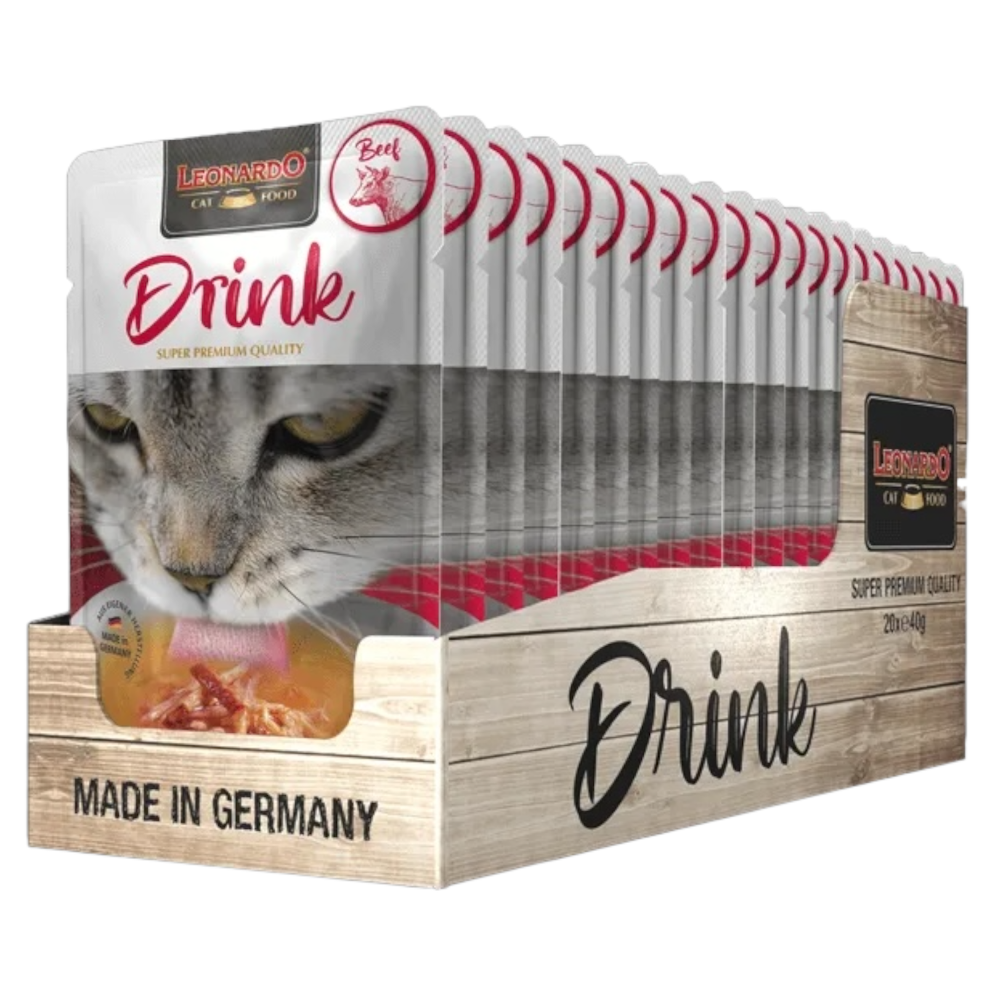 LEONARDO Drink Manzo 40gr (Pack 20pz)