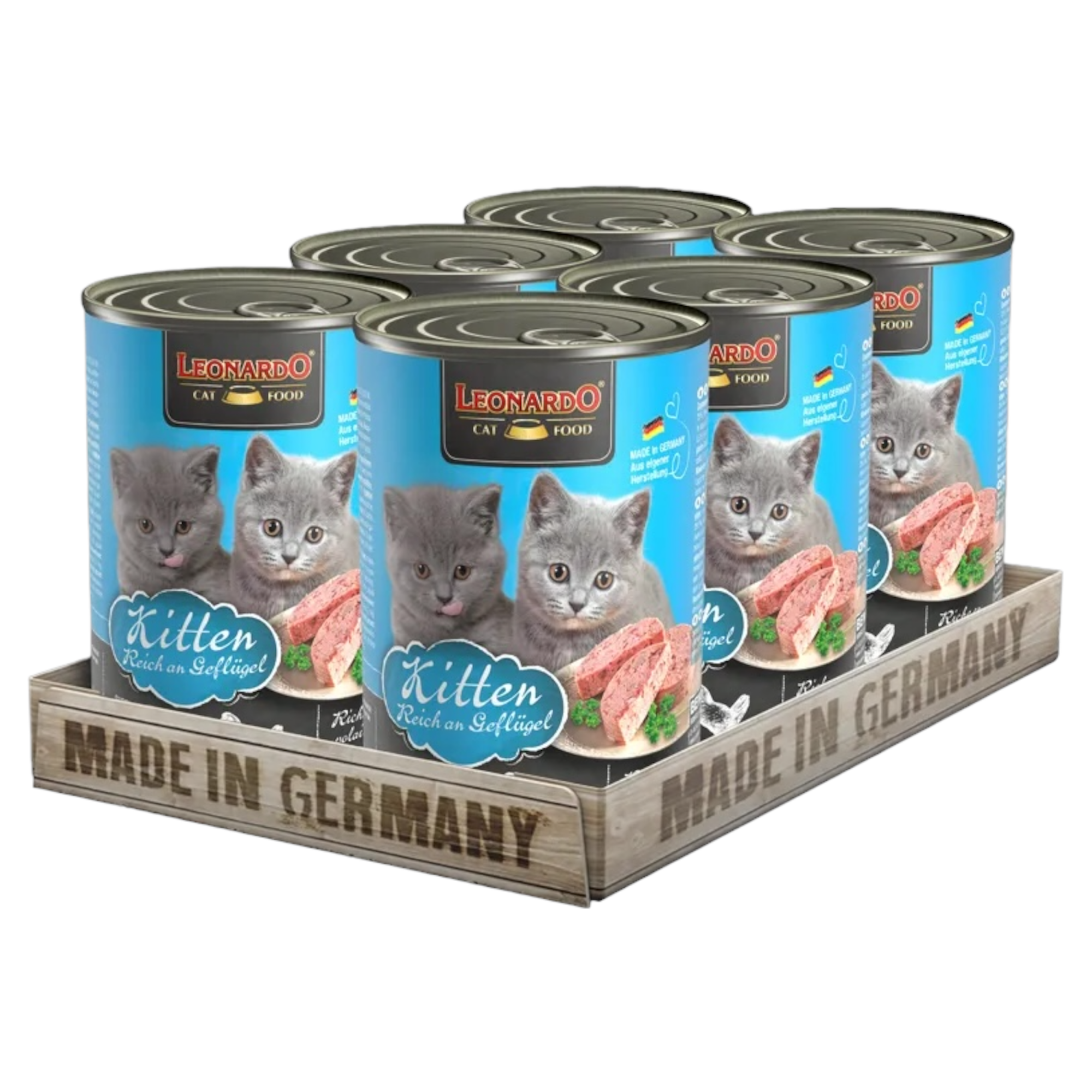LEONARDO Kitten Pollo 400gr (Pack 6pz)