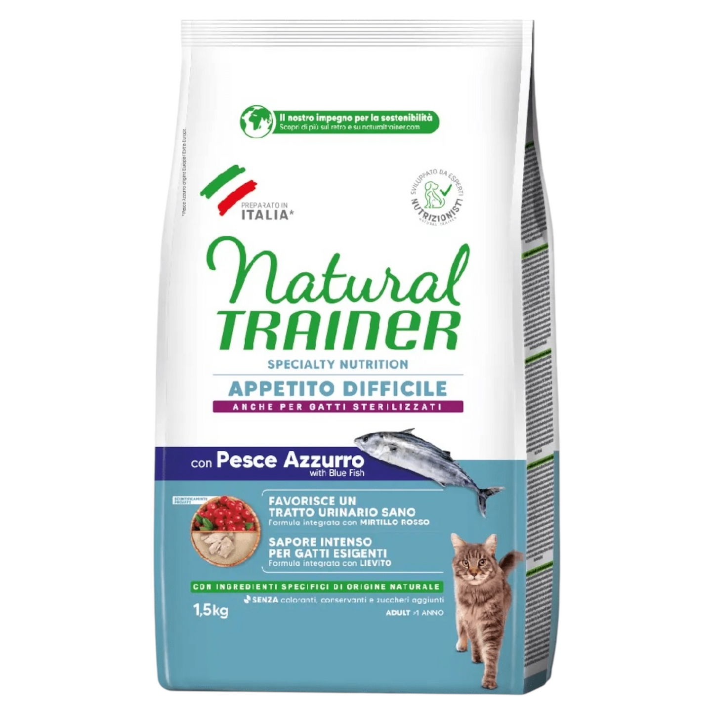 TRAINER Gatto Appetito Difficile Pesce Azzurro 1,5Kg