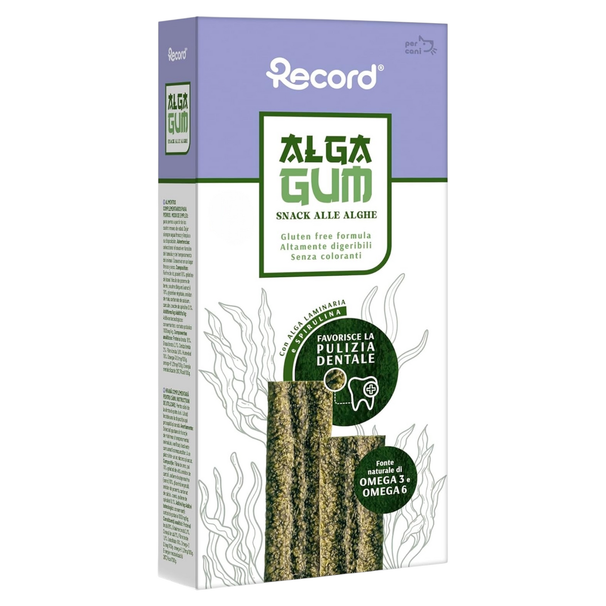 RECORD Snack Cane Alga Gum 7pz