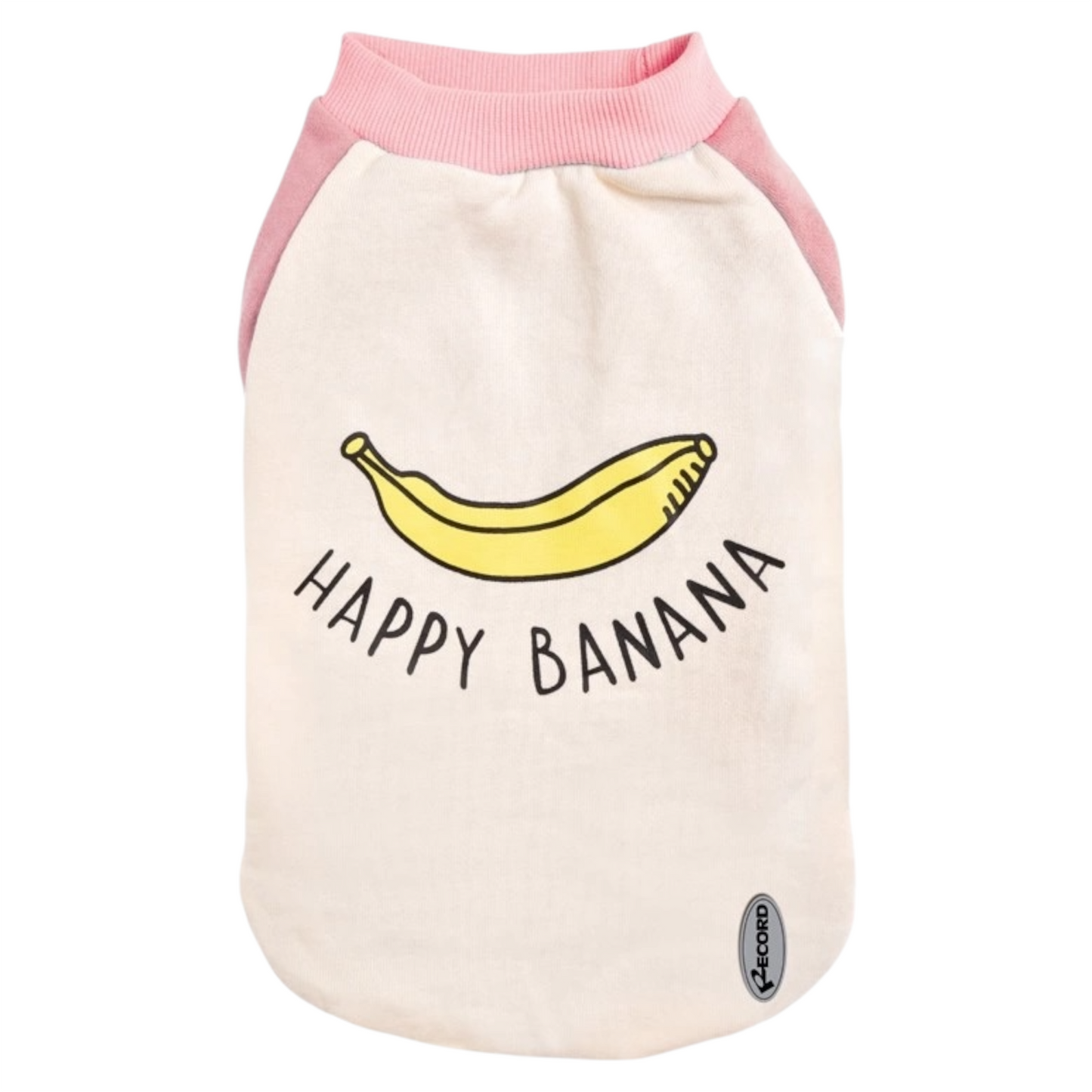 RECORD Felpa Happy Banana Rosa 25 cm