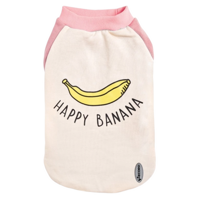 RECORD Felpa Happy Banana Rosa 25 cm