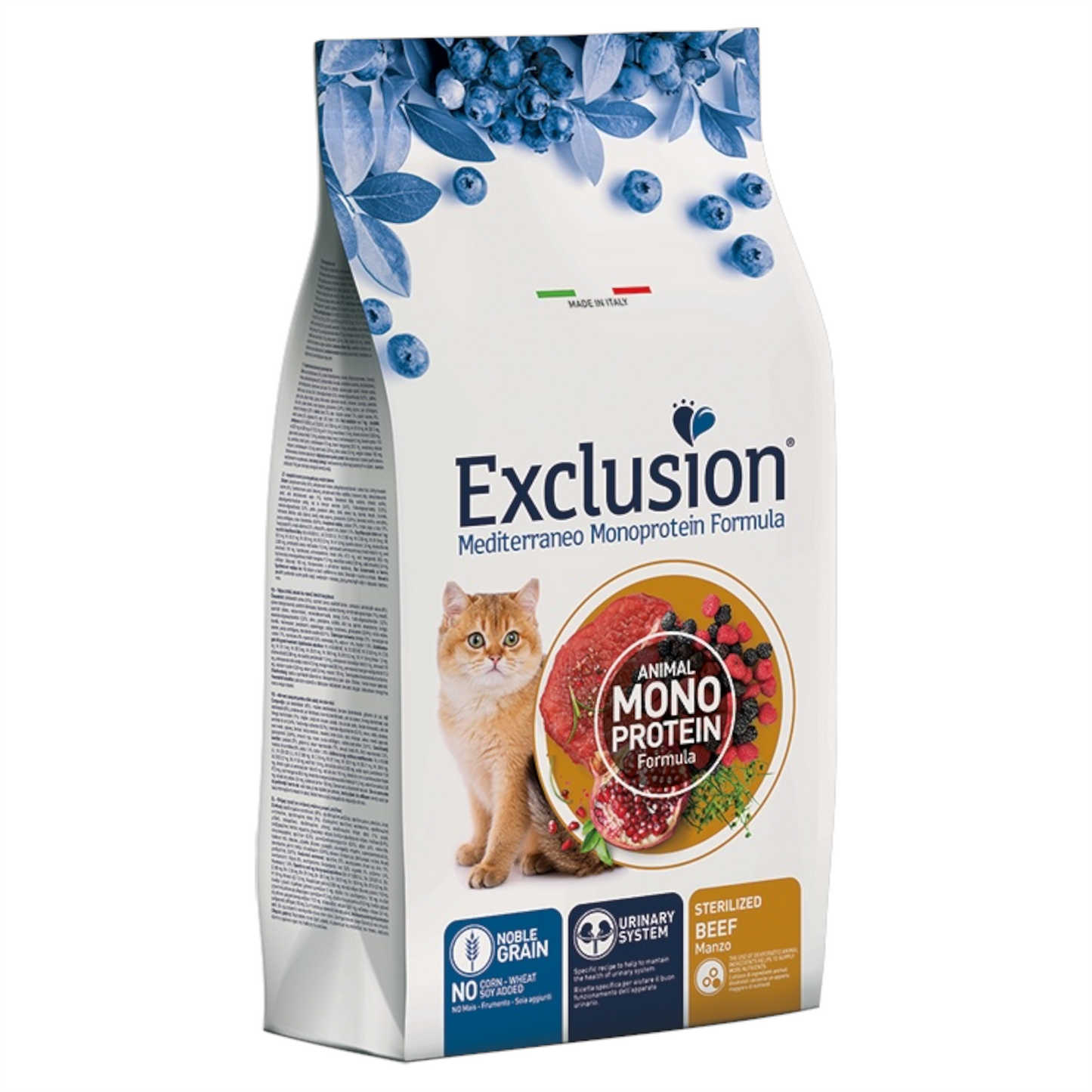 EXCLUSION Gatto Sterilised Manzo 300gr