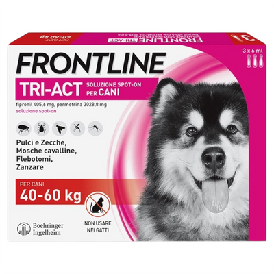 FRONTLINE Tri Act 40-60Kg (3 Pipette)