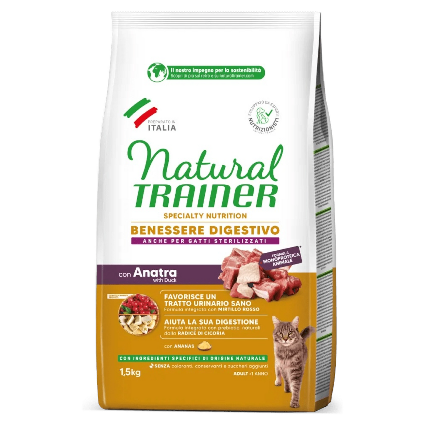 TRAINER Gatto Sensitive Anatra 1,5Kg