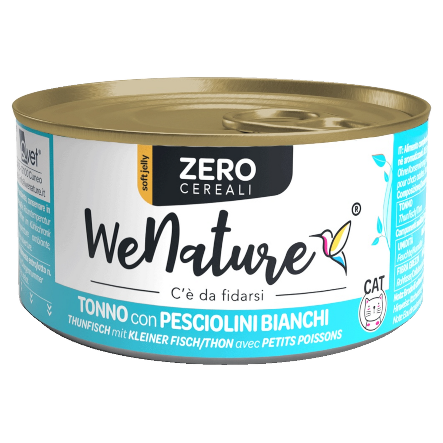 WENATURE Zero GF Tonno con Pesciolini Bianchi 85gr