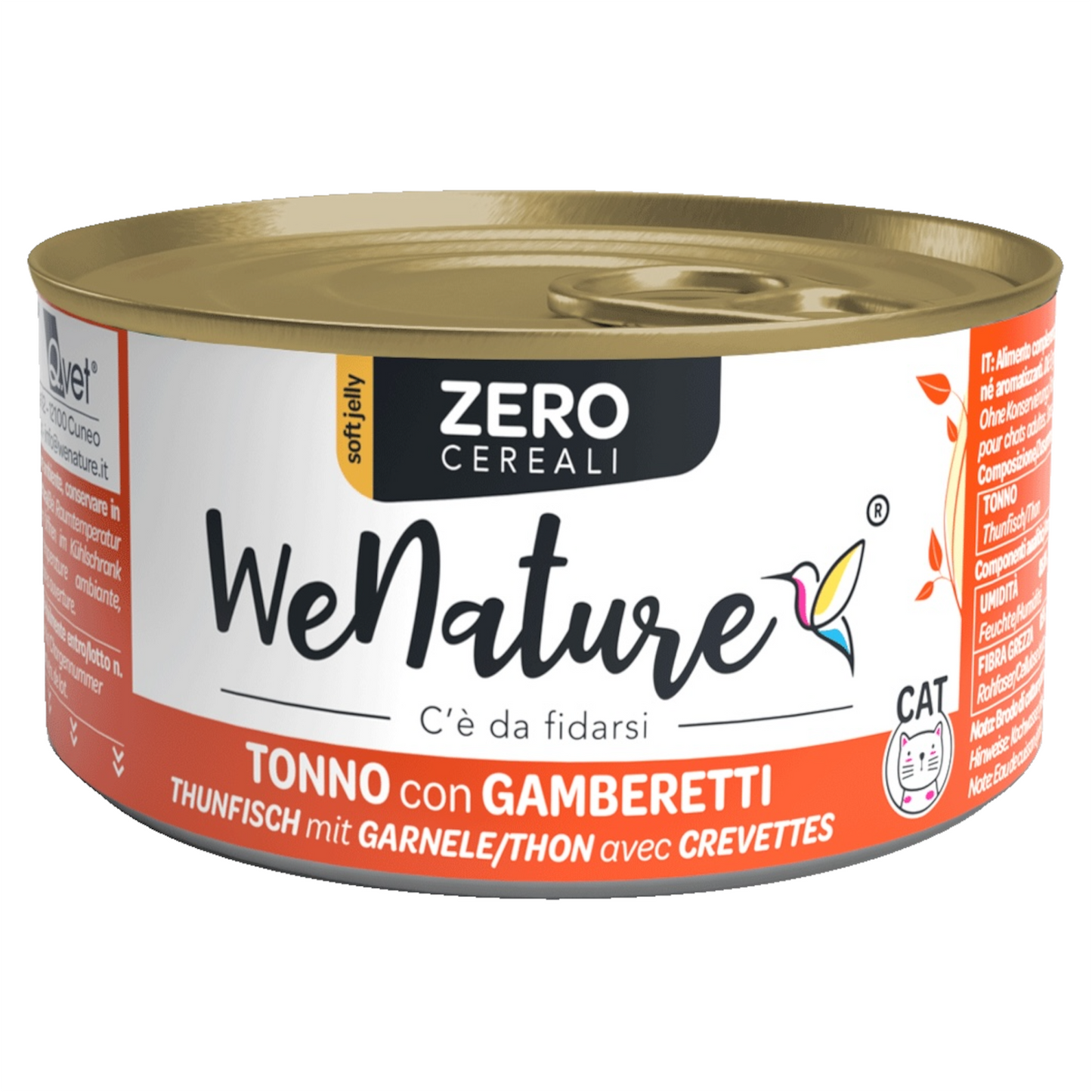 WENATURE Zero GF Tonno con Gamberetti 85gr