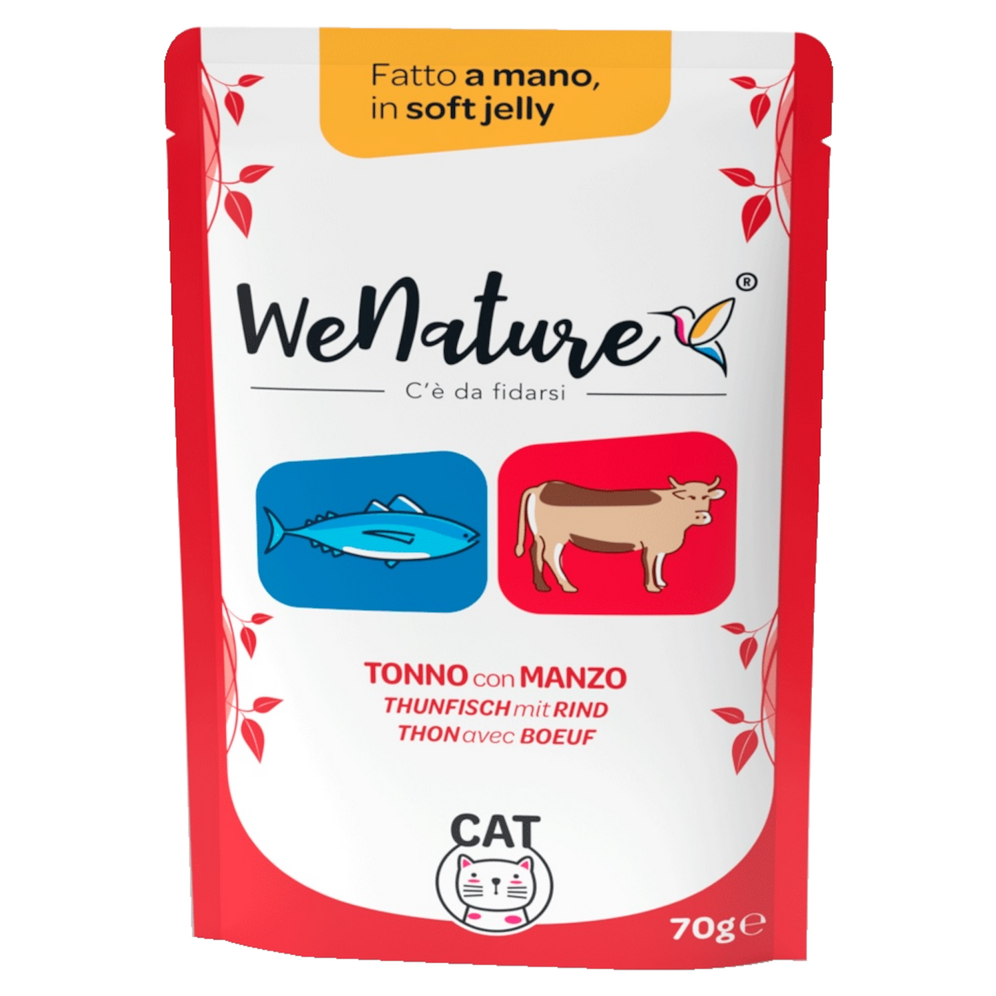 WENATURE Soft Jelly Pouch Tonno e Manzo 70gr