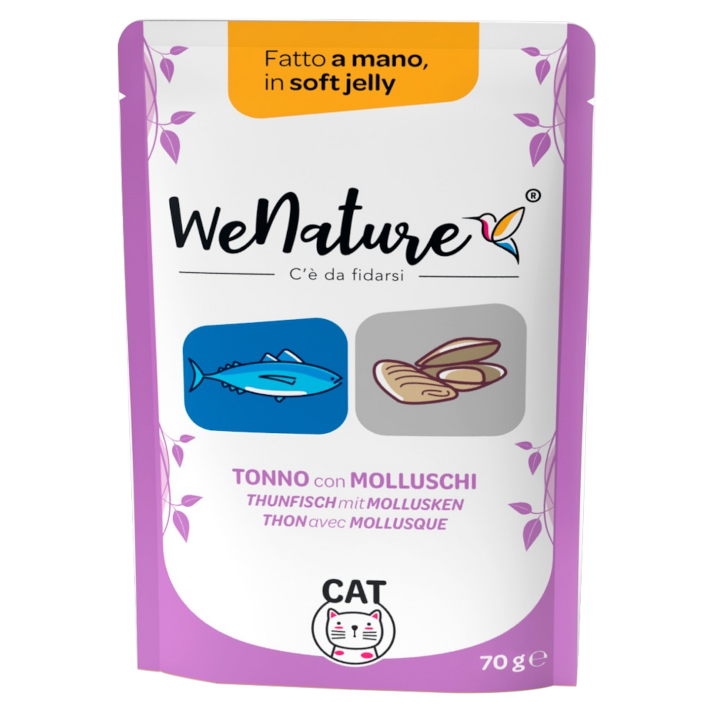 WENATURE Soft Jelly Pouch Tonno con Molluschi 70gr