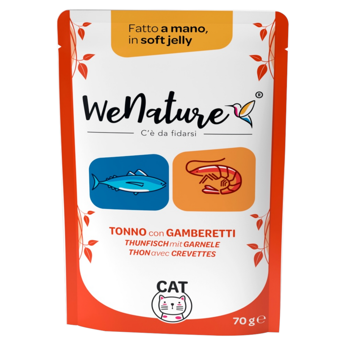 WENATURE Soft Jelly Pouch Tonno con Gamberetti 70gr