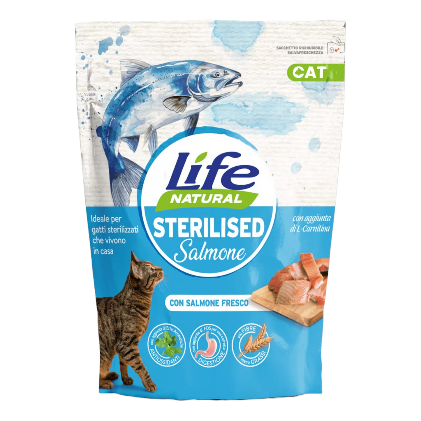 LIFE Cat Sterilised Salmone 800gr