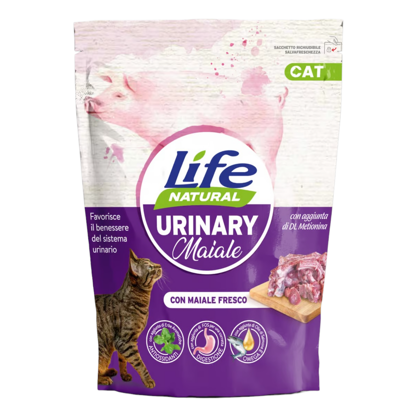 LIFE Cat Urinary Maiale 800gr