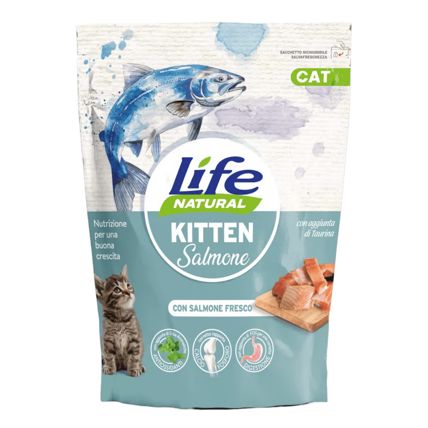 LIFE Cat Kitten Salmone 800gr