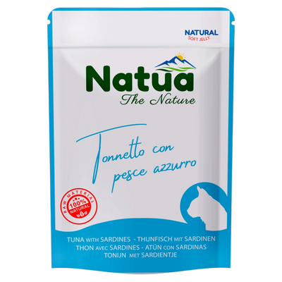 NATUA Gatto Busta Natural Tonno con Pesce Azzurro 70Gr