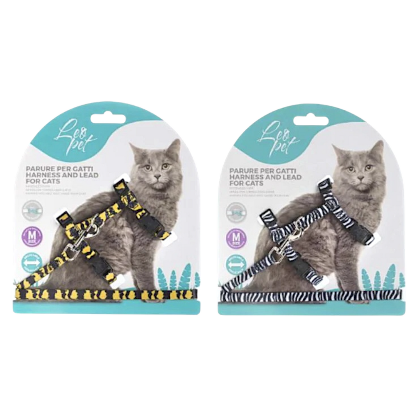 LEOPET Pettorina Animalier per Gatto